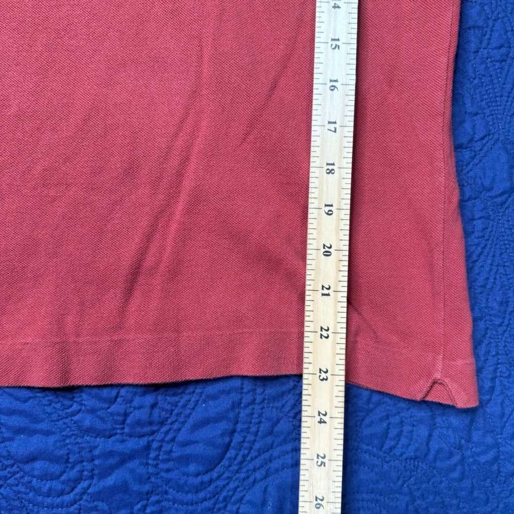 Lacoste Men's Red Clay Short Sleeve Classic Fit Polo Shirt‎ Size 4 Medium - Picture 4 of 5